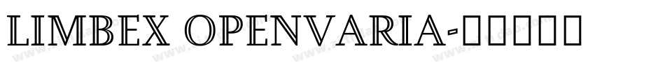 Limbex openVaria字体转换